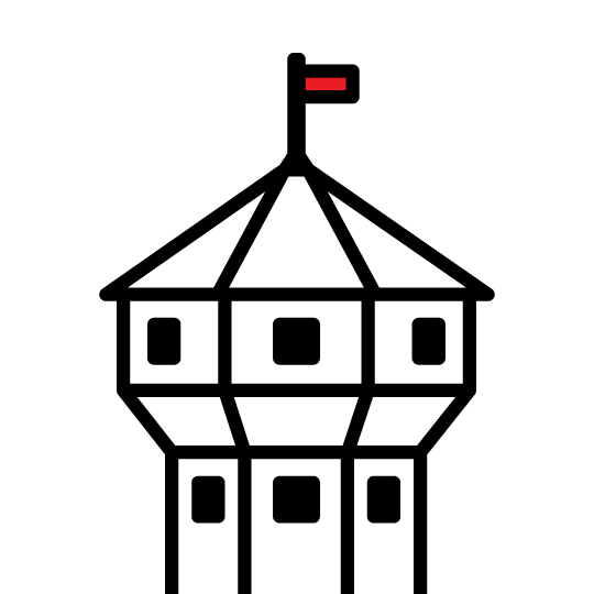 Icon of the famous Nanaimo Bastion landmark